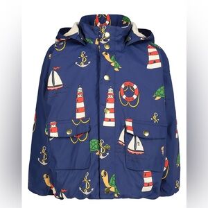 Mini Rodini Light Puffer Jacket, Navy. Size 6-12 months. NWT.